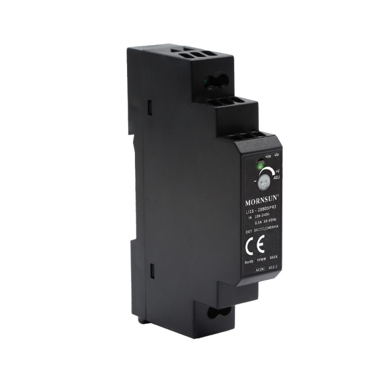 15W 24V 0.63A 85-264VAC/120-370VDC Carril DIN Fuente de alimentación conmutada