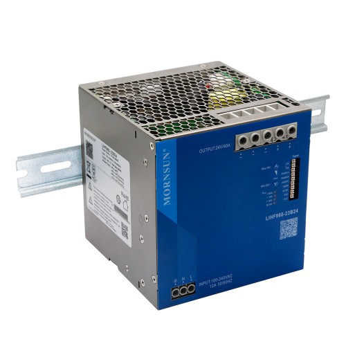 960W 24V 40.0A 85-277VAC/120-390VDC Carril DIN Fuente de alimentación conmutada con función PFC