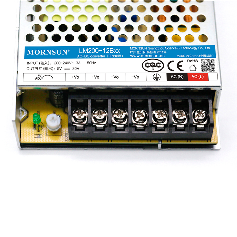 200W 12V 17.0A 176-264VAC/240-370VDC Fuente de alimentación conmutada