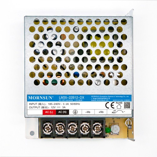 35W 12V 3.0A 165-264VAC/180-370VDC Fuente de alimentación conmutada