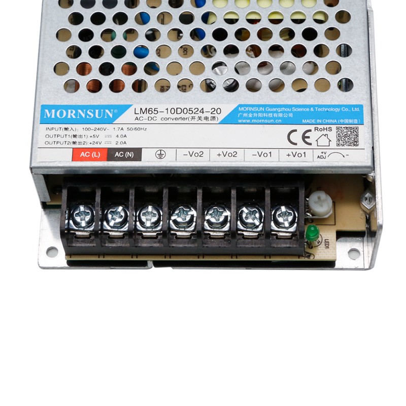 65W 5V/4.0A 24V/2.0A 90-264VAC/120-370VDC Fuente de alimentación conmutada