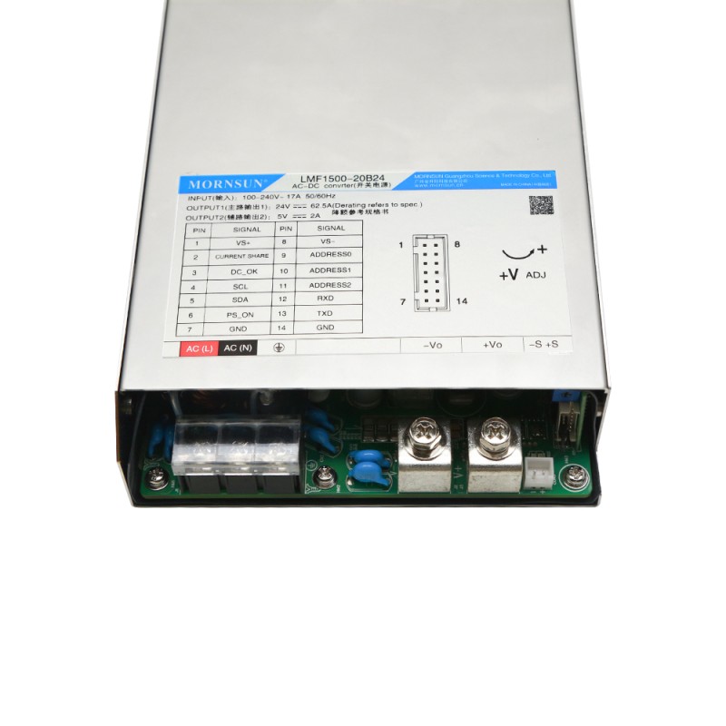1500W 15V 100.0A 85-264VAC/120-370VDC Fuente de alimentación conmutada con función PFC