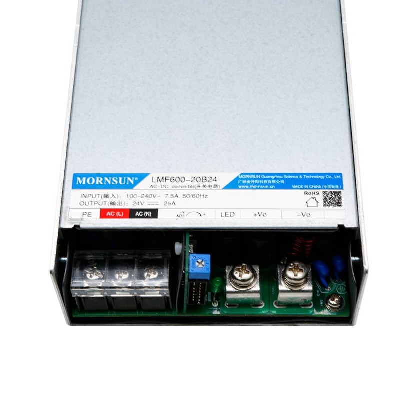 600W 48V 12.6A 80-277VAC/110-390VDC Fuente de alimentación conmutada con función PFC