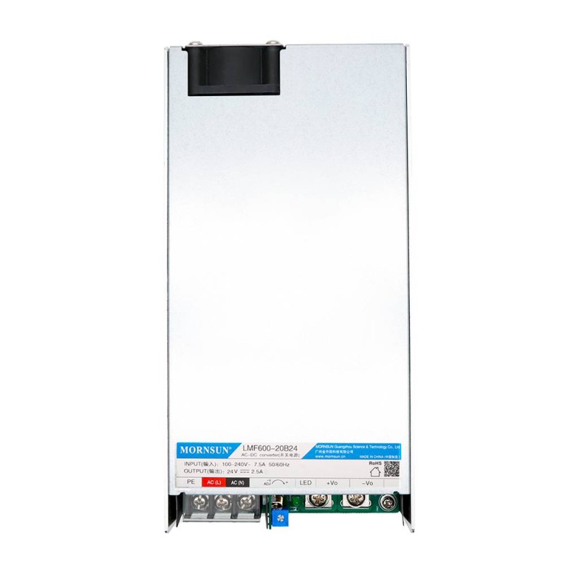 600W 48V 12.6A 80-277VAC/110-390VDC Fuente de alimentación conmutada con función PFC
