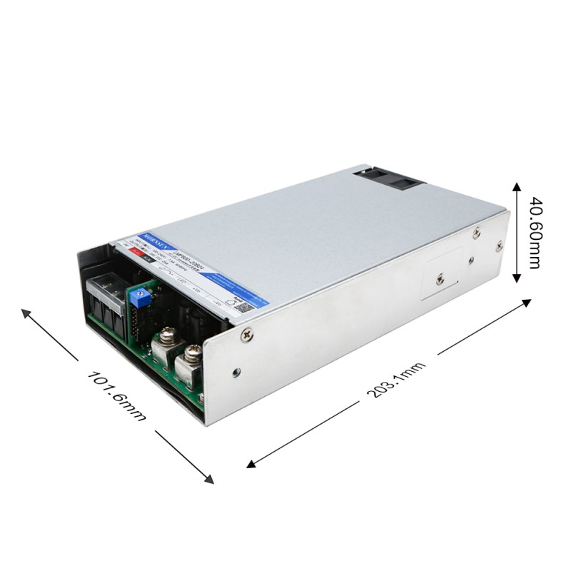 600W 48V 12.6A 80-277VAC/110-390VDC Fuente de alimentación conmutada con función PFC