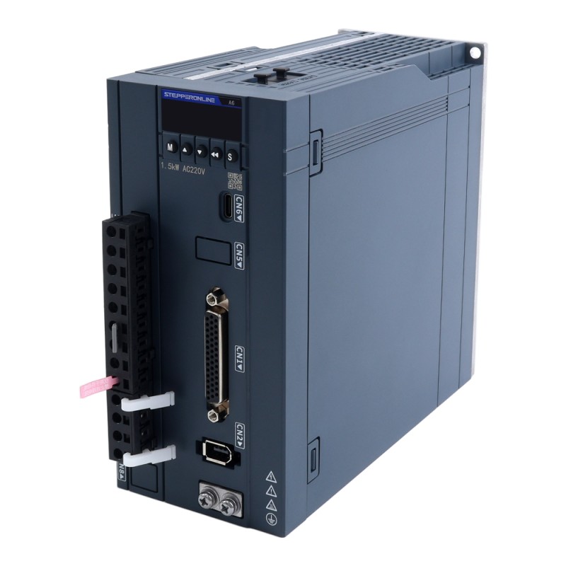 Kit de servomotor AC A6 Serie 1500W RS485 3000rpm 4,78Nm con freno codificador absoluto 17 bits IP67 - A6-RS1500H2B1-M17 | StepperOnline