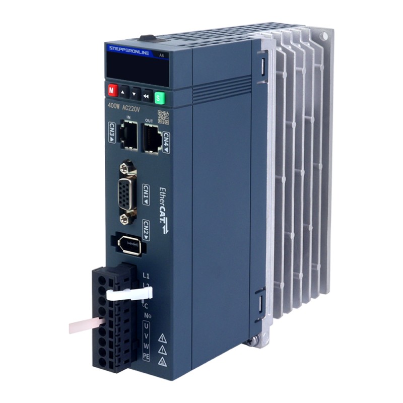 Usado – Stock en Australia - Kit de servomotor de CA EtherCAT de 400W serie A6, 3000rpm, 1,27Nm con freno