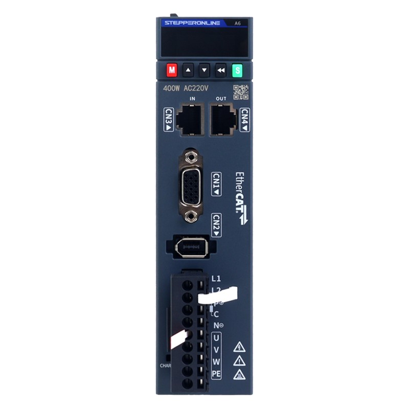 Usado – Stock en Australia - Kit de servomotor de CA EtherCAT de 400W serie A6, 3000rpm, 1,27Nm con freno