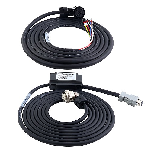 Kit de servomotor AC A6 Serie 2500W EtherCAT 3000rpm 7,96Nm con freno codificador absoluto 17 bits IP67 - A6-EC2500H3B1-M17 | StepperOnline