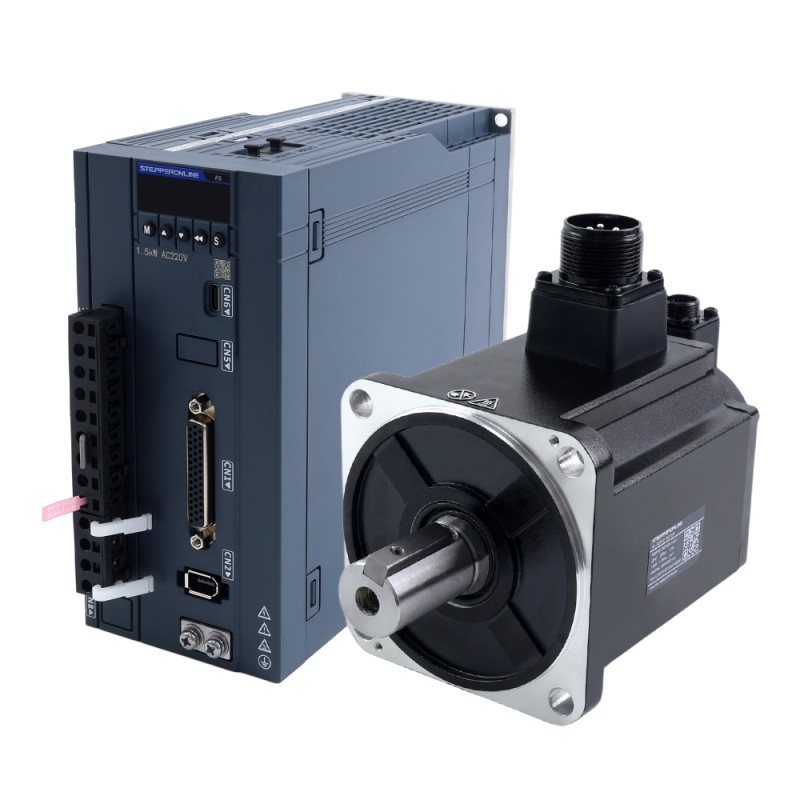 Kit de servomotor AC A6 Serie 1500W RS485 3000rpm 4,78Nm codificador absoluto 17 bits IP67 - A6-RS1500H2A1-M17 | StepperOnline