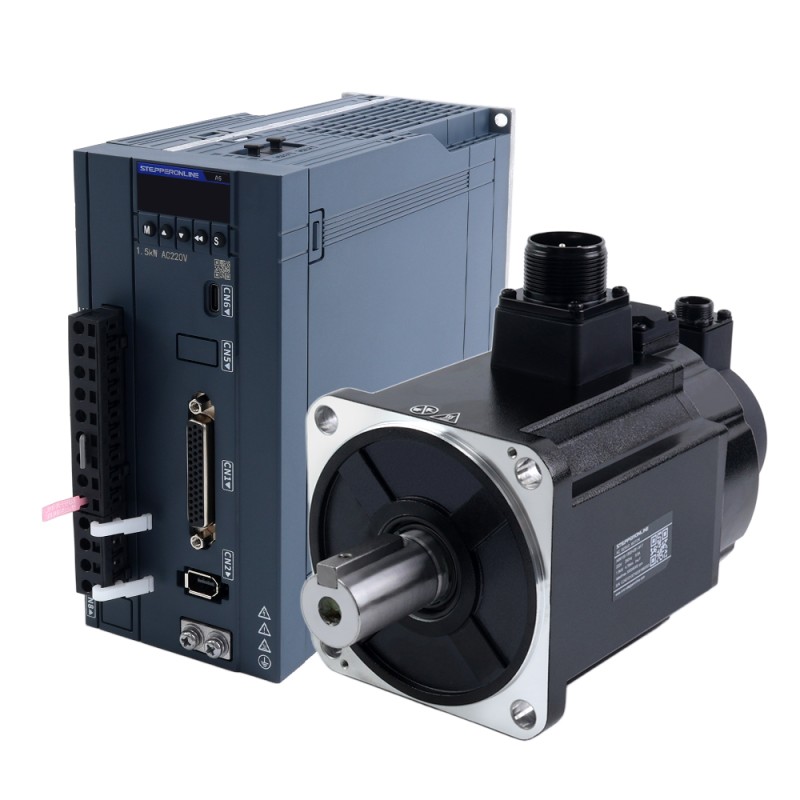 Kit de servomotor AC A6 Serie 1500W RS485 3000rpm 4,78Nm con freno codificador absoluto 17 bits IP67 - A6-RS1500H2B1-M17 | StepperOnline
