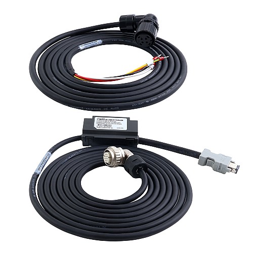 Kit de servomotor AC A6H Serie 2900W EtherCAT 1500rpm 18,60Nm codificador absoluto 17 bits IP67 - A6H-EC2900H3A1-M17 | StepperOnline