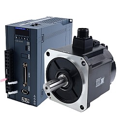 Kit de servomotor AC A6H Serie 1300W RS485 1500rpm 8,34Nm con freno codificador absoluto 17 bits IP67