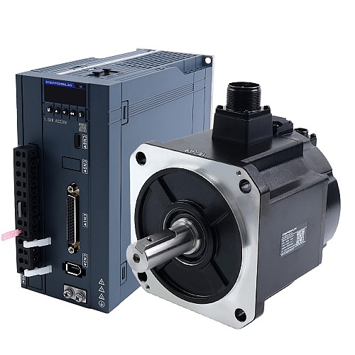 Kit de servomotor AC A6H Serie 1300W RS485 1500rpm 8,34Nm con freno codificador absoluto 17 bits IP67 - A6H-RS1300H2B1-M17 | StepperOnline