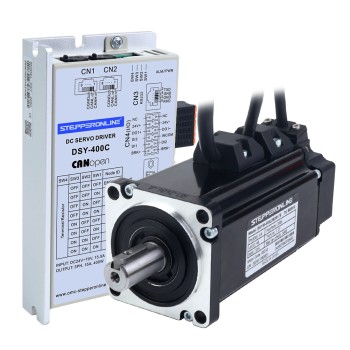 DSY Serie 400W Motor Servo CC CANopen 24-70VDC 1,27Nm con Freno 3000rpm Encoder Incremental 17-Bit IP65