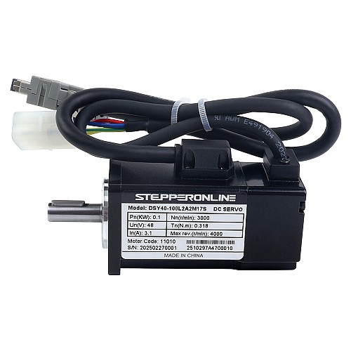 DSY Serie 100W CANopen DC Servomotor 24-70VDC 0,318Nm 3000rpm 17-Bit Incrementele Encoder IP65 DSY Serie 100W CANopen DC Servomotor 24-70VDC 0,318Nm 3000rpm 17-Bit Incrementele Encoder IP65