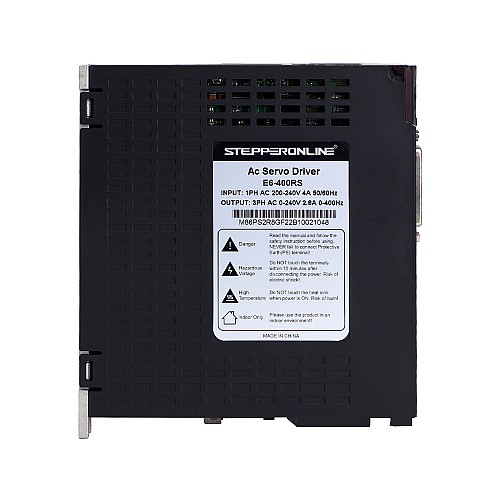 Kit de servomotor de CA de 400W  serie E6 3000rpm 1,27Nm Codificador de 17bits IP65