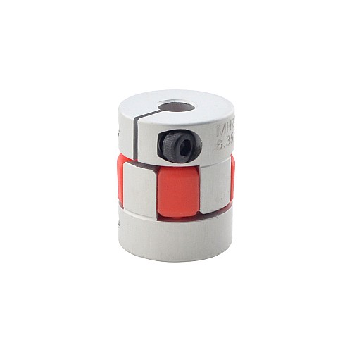 Mandíbula flexible de 6,35mm - 6,35mm que acopla el acoplador del eje del motor del de 20x25 mm Mandíbula flexible de 6,35mm - 6,35mm que acopla el acoplador del eje del motor del de 20x25 mm