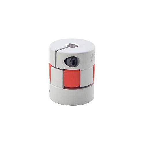 Acoplamiento de mandíbula flexible de 6,35mm - 10mm Acoplador de eje de motor de 25x30 mm