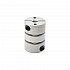 Disco doble flexible de 5mm - 5mm Acoplador de eje de motor paso a paso CNC de 19x26 mm