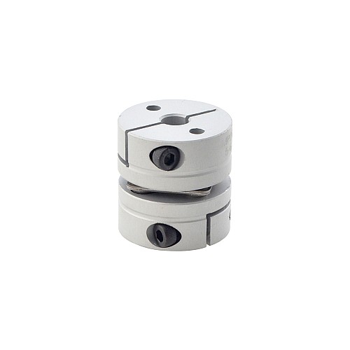 Acoplador de eje de motor de 5mm - 6,35mm de acoplamiento de disco único flexible de 26x26 mm Acoplador de eje de motor de 5mm - 6,35mm de acoplamiento de disco único flexible de 26x26 mm