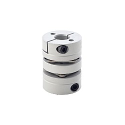 Acoplamiento de disco doble flexible de 6,35mm - 10mm Acoplador de eje de motor de 26x35 mm