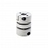 Acoplamiento de disco doble flexible de 6,35mm - 10mm Acoplador de eje de motor de 26x35 mm