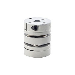 Disco doble flexible de 8mm - 14mm Acoplador de eje de motor paso a paso CNC de 32x41 mm