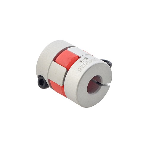 Acoplamiento de mandíbula flexible de 8mm - 8mm Acoplador de eje de motor de 20x25 mm Acoplamiento de mandíbula flexible de 8mm - 8mm Acoplador de eje de motor de 20x25 mm
