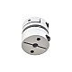 Acoplador de eje de motor de 5mm - 6,35mm de acoplamiento de disco único flexible de 26x26 mm Acoplador de eje de motor de 5mm - 6,35mm de acoplamiento de disco único flexible de 26x26 mm