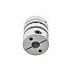 Disco doble flexible de 8mm - 10mm Acoplador de eje de motor paso a paso CNC de 26x35 mm