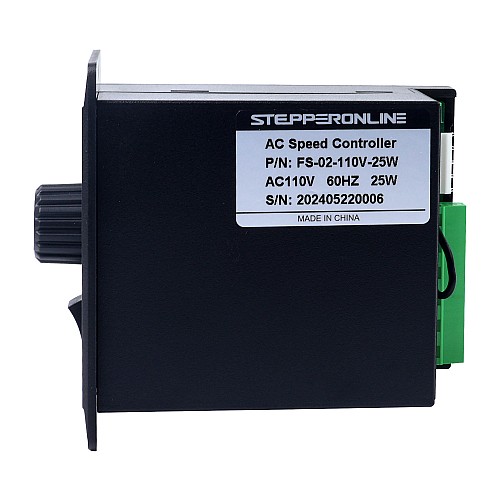 Controlador de velocidad de motor monofásico de 25W 110VAC para motor de velocidad variable - FS-02-110V-25W | StepperOnline Controlador de velocidad de motor monofásico de 25W 110VAC para motor de velocidad variable - FS-02-110V-25W | StepperOnline