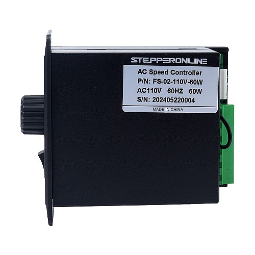 Controlador de velocidad del motor monofásico 60W 110VAC para motor de velocidad variable - FS-02-110V-60W | StepperOnline Controlador de velocidad del motor monofásico 60W 110VAC para motor de velocidad variable - FS-02-110V-60W | StepperOnline