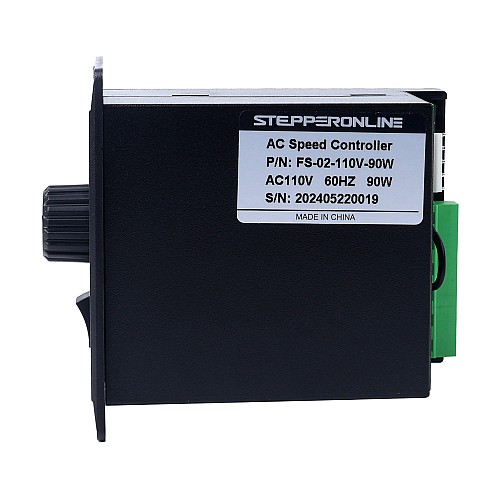 Controlador de velocidad del motor monofásico 110VAC de 90W para motor de velocidad variable - FS-02-110V-90W | StepperOnline Controlador de velocidad del motor monofásico 110VAC de 90W para motor de velocidad variable - FS-02-110V-90W | StepperOnline