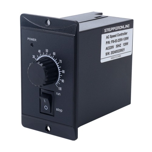 Controlador de velocidad del motor monofásico 220VAC de 120W para motor de velocidad variable - FS-02-220V-120W | StepperOnline