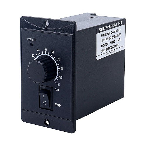 Controlador de velocidad de motor monofásico de 15W 220VAC para motor de velocidad variable - FS-02-220V-15W | StepperOnline Controlador de velocidad de motor monofásico de 15W 220VAC para motor de velocidad variable - FS-02-220V-15W | StepperOnline