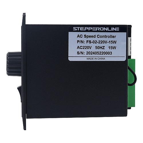 Controlador de velocidad de motor monofásico de 15W 220VAC para motor de velocidad variable - FS-02-220V-15W | StepperOnline Controlador de velocidad de motor monofásico de 15W 220VAC para motor de velocidad variable - FS-02-220V-15W | StepperOnline
