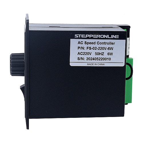 Controlador de velocidad de motor monofásico de 6W 220VAC para motor de velocidad variable - FS-02-220V-6W | StepperOnline Controlador de velocidad de motor monofásico de 6W 220VAC para motor de velocidad variable - FS-02-220V-6W | StepperOnline