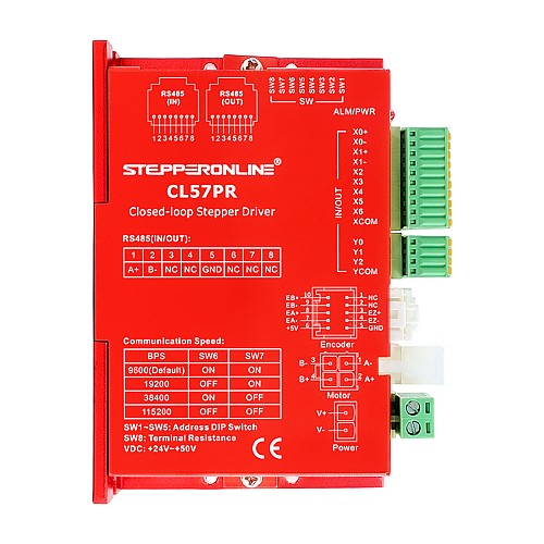 Driver paso a paso en lazo cerrado Modbus RS485 serie Y 0-5,0A 20-50VDC para motores paso a paso Nema 17, 23, 24 Driver paso a paso en lazo cerrado Modbus RS485 serie Y 0-5,0A 20-50VDC para motores paso a paso Nema 17, 23, 24