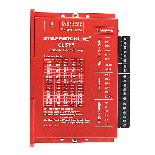 Kit de Motor Paso a Paso de Bucle Cerrado YS Series de 1 Eje 3.00Nm(424.83oz.in) Nema 23 con Cables de 2.0m y Fuente de Alimentación - 1-CLYS30 | StepperOnline Kit de Motor Paso a Paso de Bucle Cerrado YS Series de 1 Eje 3.00Nm(424.83oz.in) Nema 23 con Cables de 2.0m y Fuente de Alimentación - 1-CLYS30 | StepperOnline