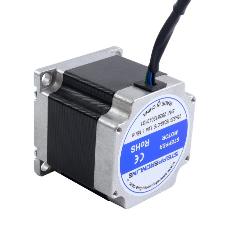 Motor paso a paso Nema 23 Bipolar 1,8° 1,16Nm (164,3oz.in) 1,5A 57x57x56mm con cable de 762mm y conector Molex - 23HS22-1504S-C15 | StepperOnline