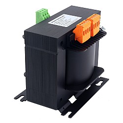 Transformador de control cuadrado monofásico de 1000VA, 220VAC a 4 x 70VAC, 50/60Hz