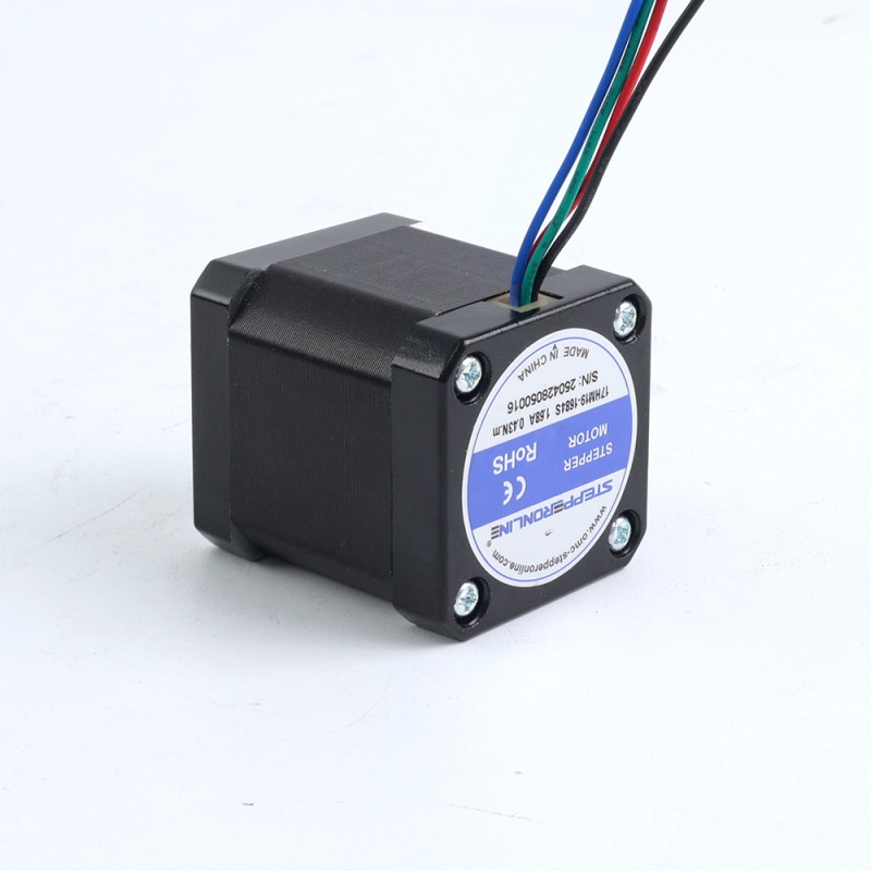 Nema 17 Bipolar 0.9deg 42Ncm(59,48oz.in) 1.68A 42x42x48mm 4 Hilos - 17HM19-1684S | StepperOnline