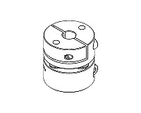 Acoplador de eje de disco flexible