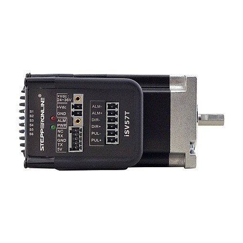 NEMA 23 Easy Servomotor integrado 90W 3000rpm 0.3Nm(42.49oz.in) 20-50VDC Servomotor - Eje corto - iSV57T-090S | StepperOnline NEMA 23 Easy Servomotor integrado 90W 3000rpm 0.3Nm(42.49oz.in) 20-50VDC Servomotor - Eje corto