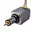 Motor lineal Acme cautivo NEMA 11 1.0A 46mm Cable de tornillo de pila 2.54mm(0.1") Recorrido 25.4mm