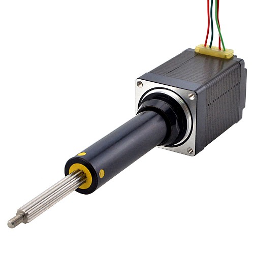 Motor lineal Acme cautivo NEMA 11 1.0A 46mm Cable de tornillo de pila 5.08mm(0.2) Recorrido 50.8mm Motor lineal Acme cautivo NEMA 11 1.0A 46mm Cable de tornillo de pila 5.08mm(0.2) Recorrido 50.8mm