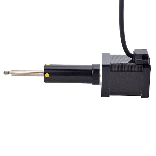 Motor lineal Acme cautivo NEMA 14, 1,5A, 47mm, tornillo de pila, plomo, 6,35mm(0,25), recorrido de 50,8mm Motor lineal Acme cautivo NEMA 14, 1,5A, 47mm, tornillo de pila, plomo, 6,35mm(0,25), recorrido de 50,8mm