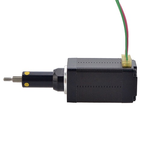 Motor lineal Acme cautivo NEMA 8, 0,5A, 38,2mm, tornillo de pila, plomo, 2mm(0,07874"), recorrido de 19,1mm - 8C15S0504AC5-019RS | StepperOnline Motor lineal Acme cautivo NEMA 8, 0,5A, 38,2mm, tornillo de pila, plomo, 2mm(0,07874"), recorrido de 19,1mm - 8C15S0504AC5-019RS | StepperOnline
