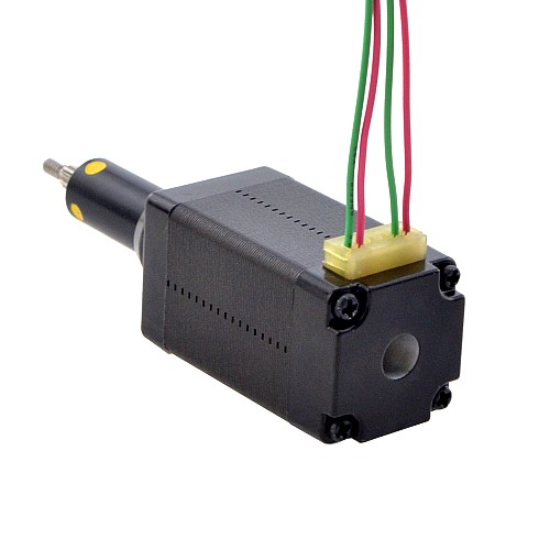 Motor lineal Acme cautivo NEMA 8, 0,5A, 38,2mm, tornillo de pila, plomo, 2mm(0,07874"), recorrido de 19,1mm - 8C15S0504AC5-019RS | StepperOnline Motor lineal Acme cautivo NEMA 8, 0,5A, 38,2mm, tornillo de pila, plomo, 2mm(0,07874"), recorrido de 19,1mm - 8C15S0504AC5-019RS | StepperOnline